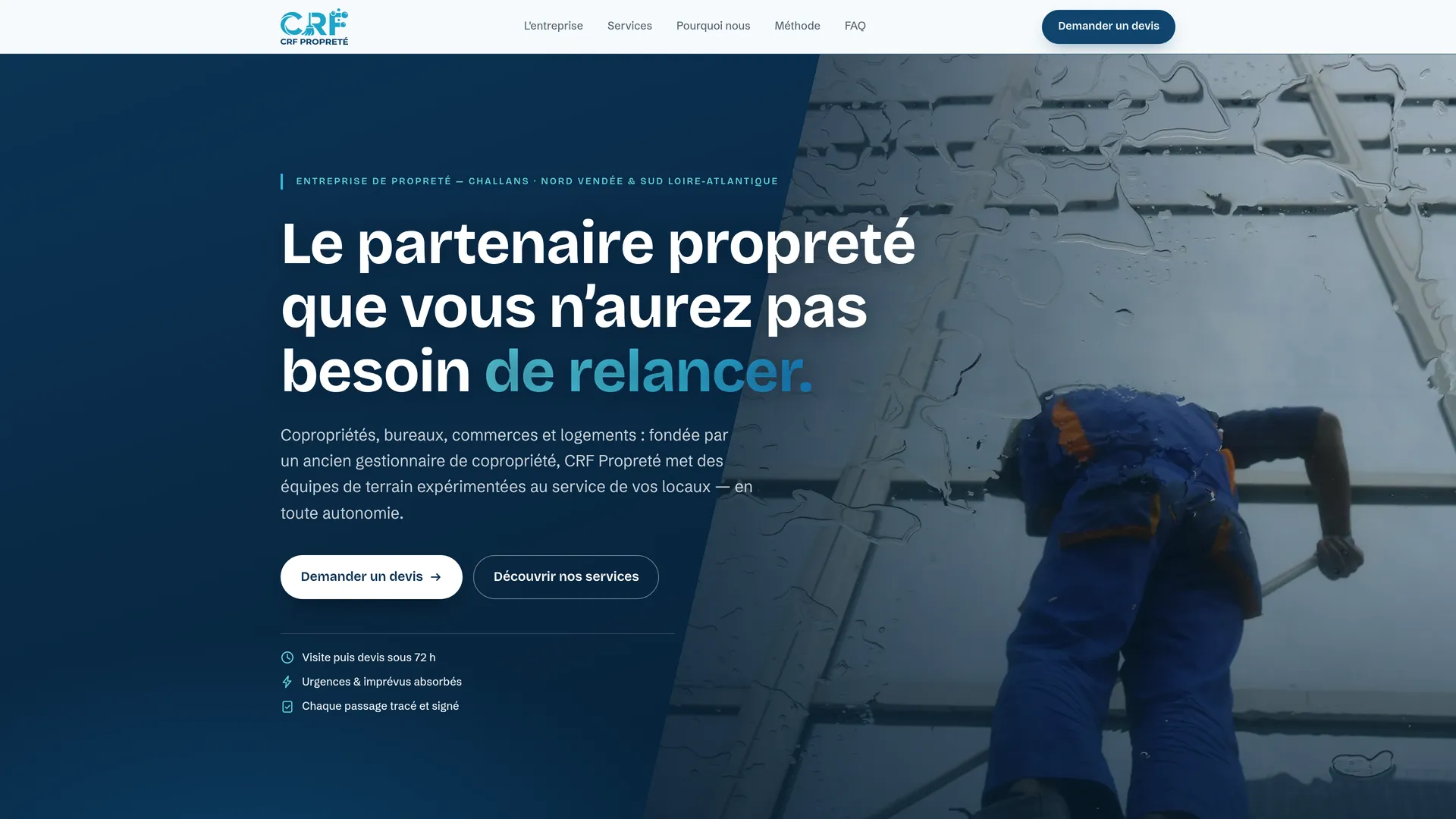 CRF Propreté — Nettoyage professionnel à Challans