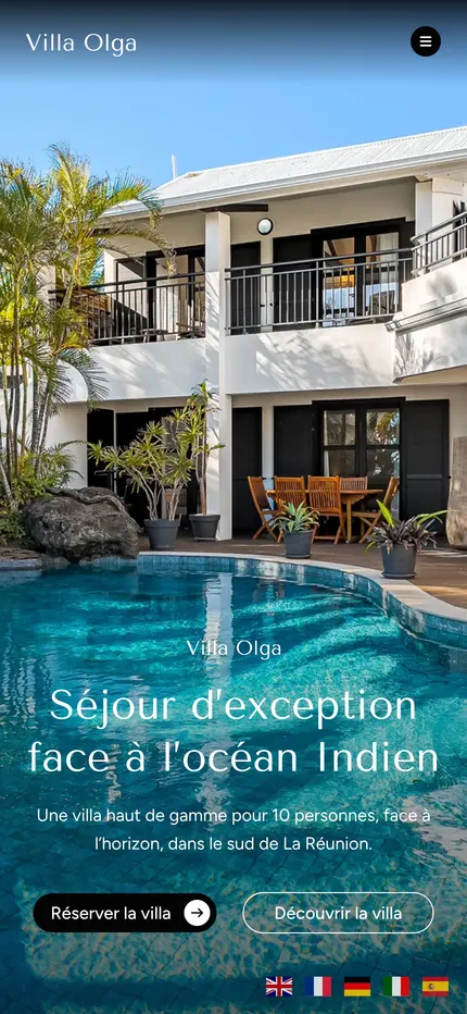 Vue mobile — Villa Olga